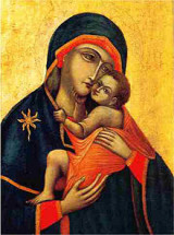 dipinto della Madonna Bruna